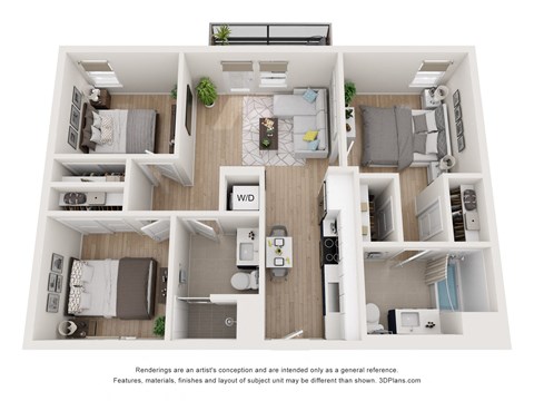 a 1 bedroom floorplan is shown in this image
